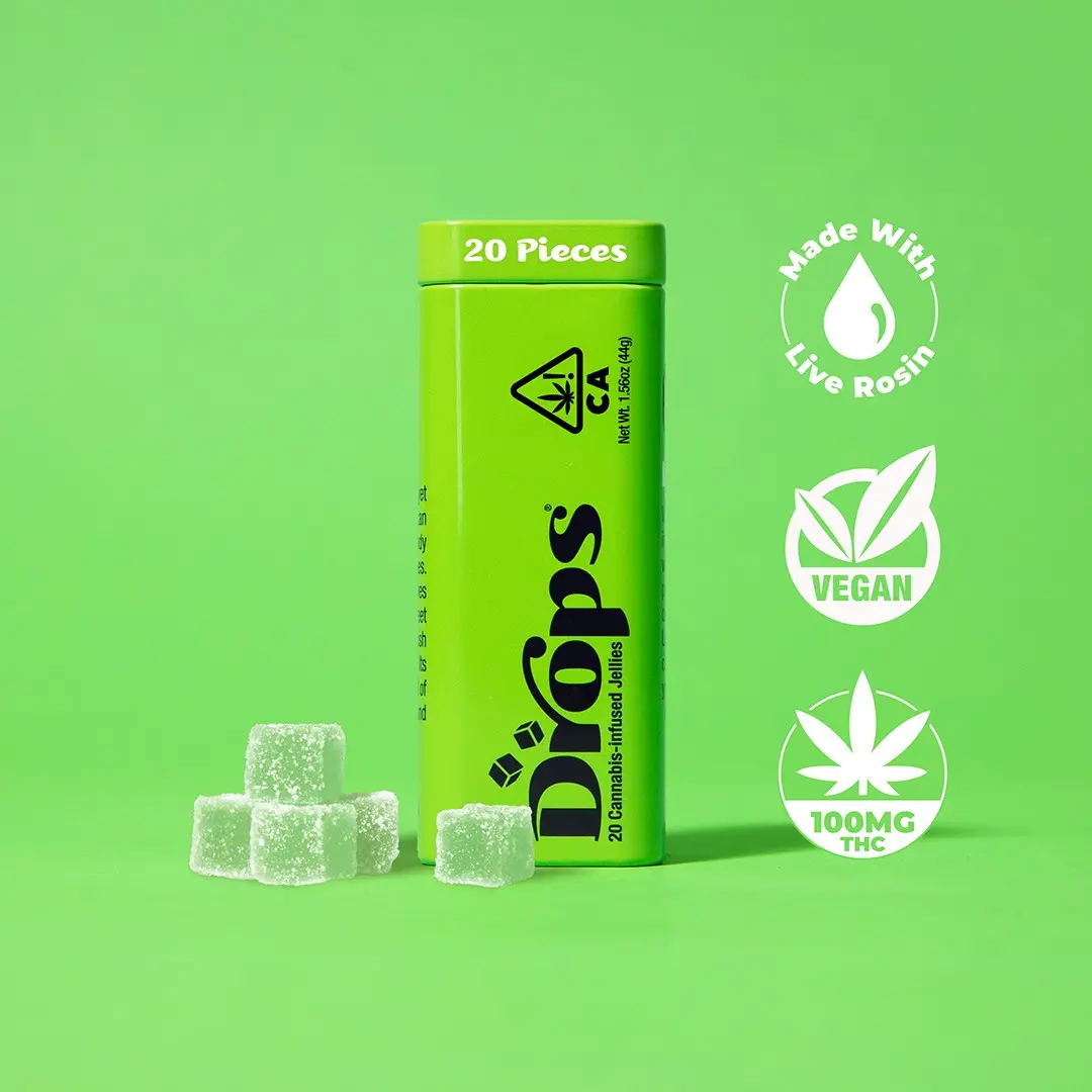 Drops 20pk Lime Gummies 100mg