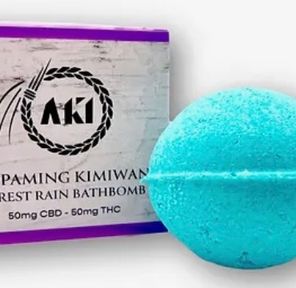 AKI Bath Bomb- 50mg cbd - 50mg thc