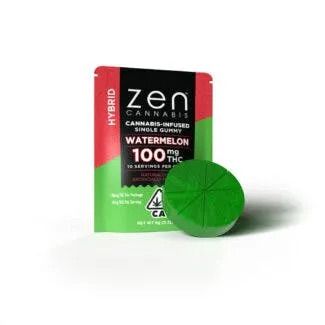 Zen- Single Watermelon Hybrid Gummy 100mg (H)