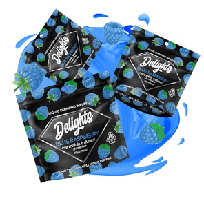Blue Raspberry Delights Gummies Liquid Diamond Infused 50.00 g