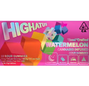 Watermelon Sour Gummies (10pc) 100mg THC 31.00 g