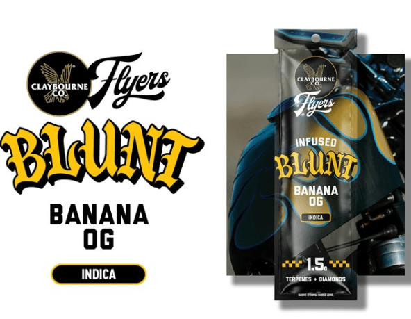 Claybourne Co. - Banana OG - Infused Preroll Blunt - 1.5g - Indica