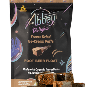 Abbey Delights Freeze Dried Ice Cream Puffs Root Beer
