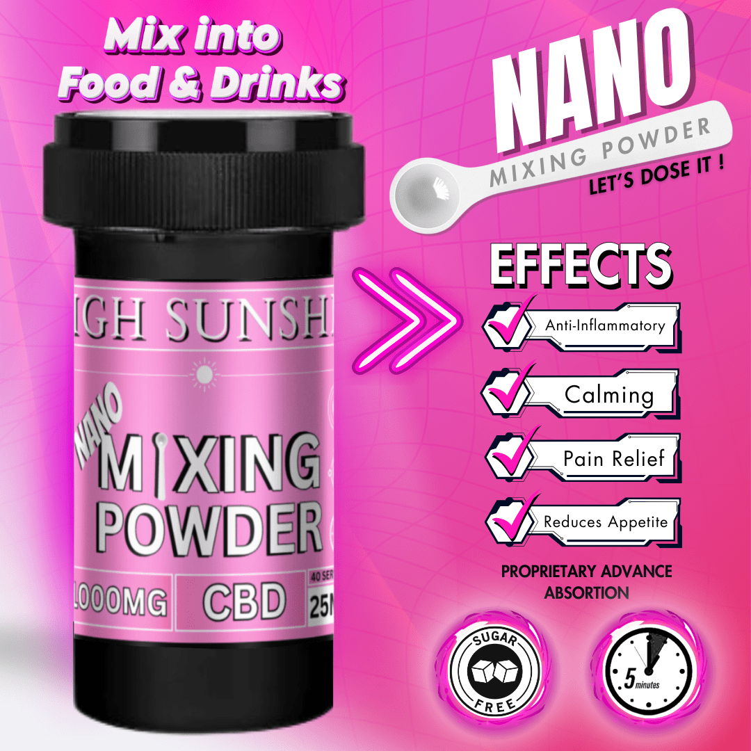 1000mg CBD Nano Mixing Powder by High Sunshine Farms