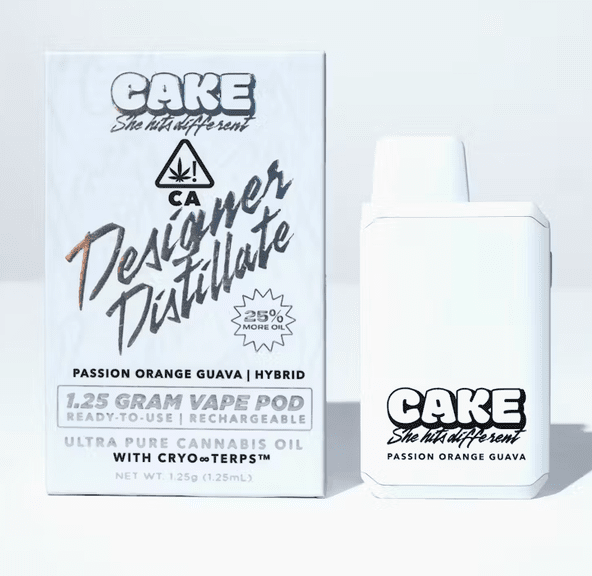 Cake - Passion Orange Guava 1.25g Designer Distillate Disposable