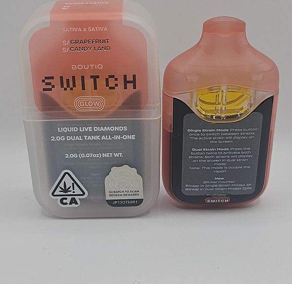 Boutiq Switch / Glow - Disposable - Grapefruit x Candy Land - 2G