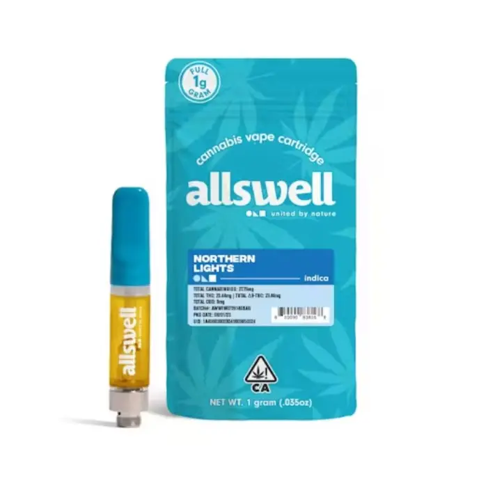 Allswell Vape Cartridge 1g Indica Northern Lights 1.00 g