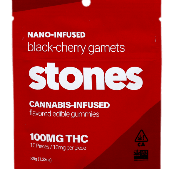 100mg Black Cherry Garnets Gummies - STONES