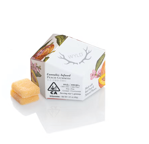 100mg:50mg - Peach 2:1 CBD:THC