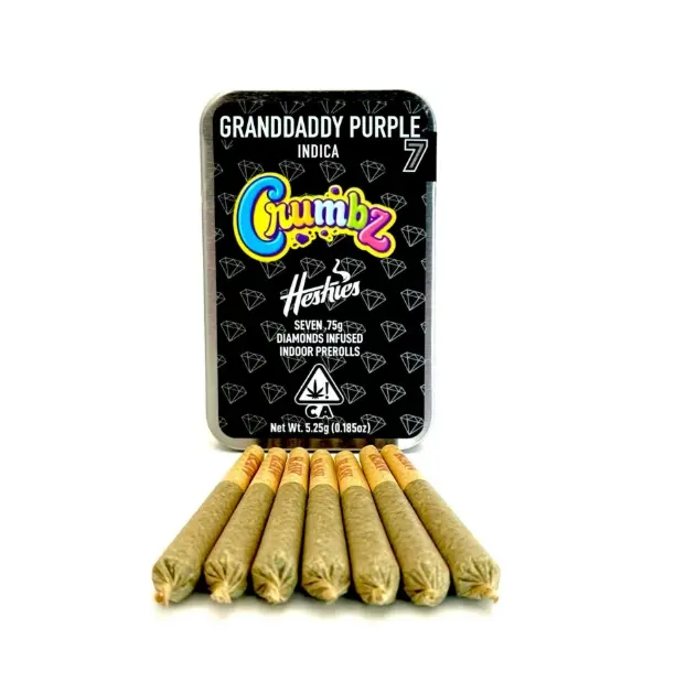 Crumbz - Grandaddy Purple Infused Preroll 7 Pack 3.25g