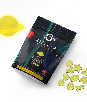 Banana Galaxy Gummies 1000mg by Stellar Treats