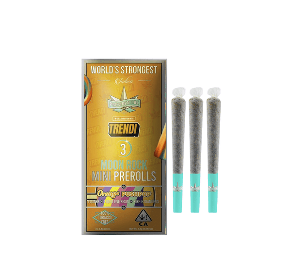 Presidential | Infused Prerolls | 3 x .5g | Moonrock | Orange Push Pop