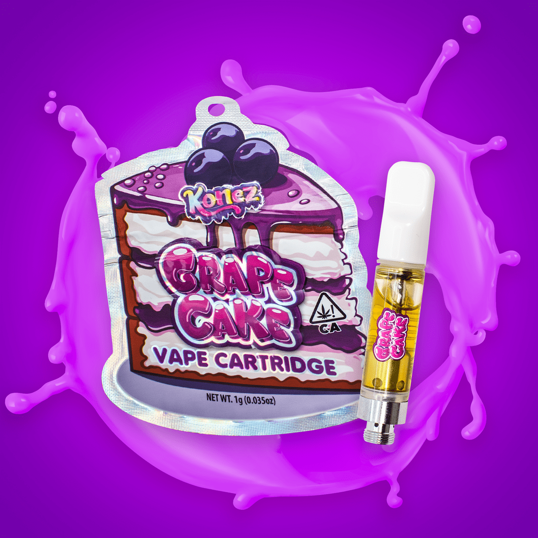 Grape Cake Vape Cartridge 1g - KONEZ