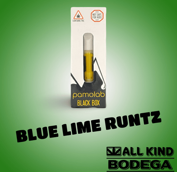 Blue Lime Runtz .5g Cured Resin Vape Cart (@pamolab)