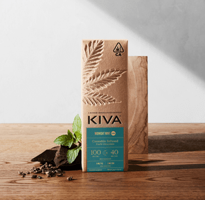 Kiva Dark Chocolate Bar - Midnight Mint (100mg THC / 40mg CBN)