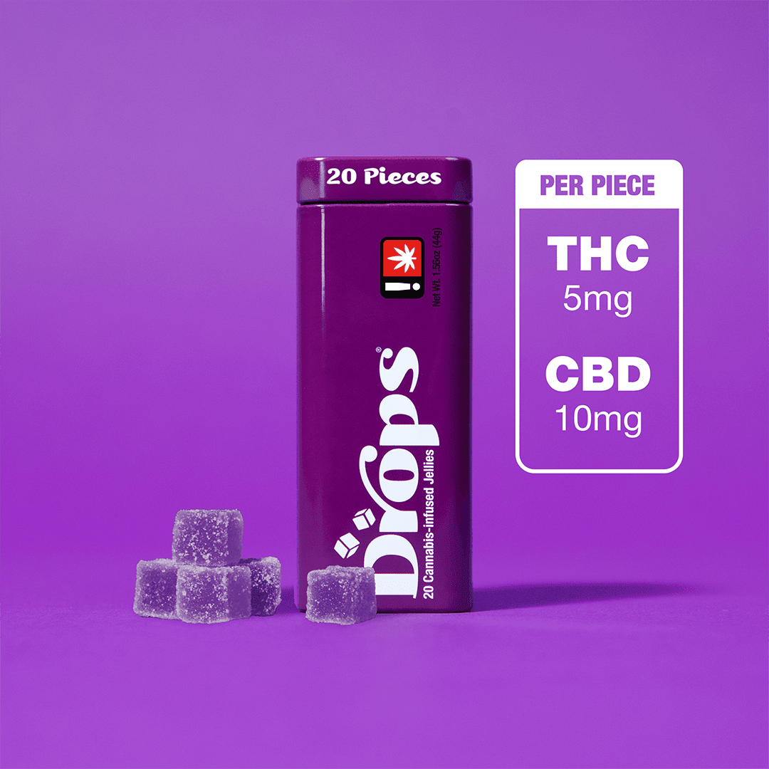 Drops- Blackberry 1:2(THC:CBD) 20 Piece (Heavy) 44g