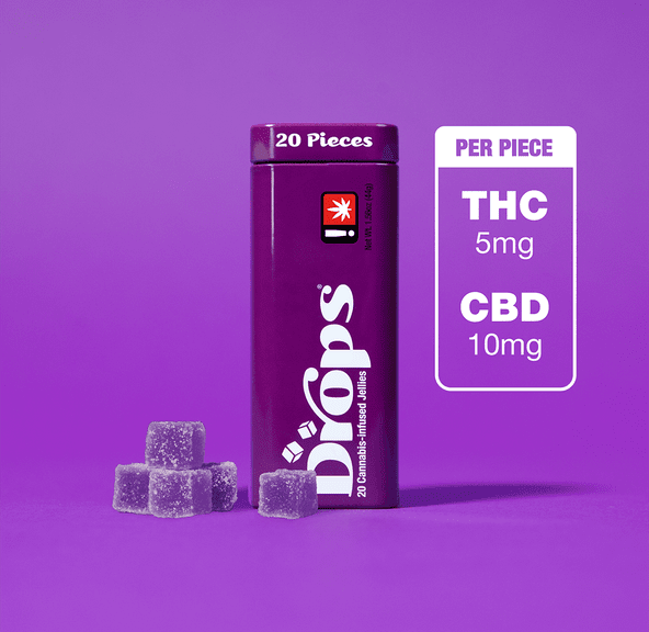 Drops- Blackberry 1:2(THC:CBD) 20 Piece (Heavy) 44g