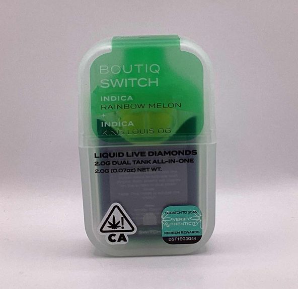 Boutiq - Disposable - Switch - Rainbow Melon x King Louis OG - 2g
