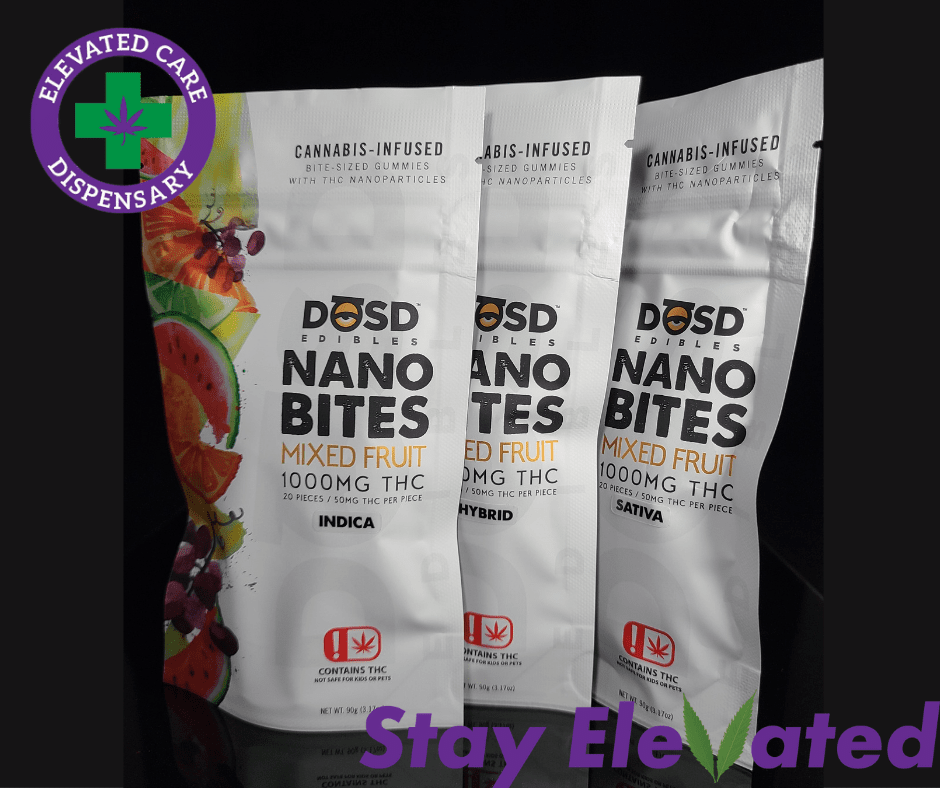 Dosd Nano Bites 1000mg - Mixed Fruit - Sativa