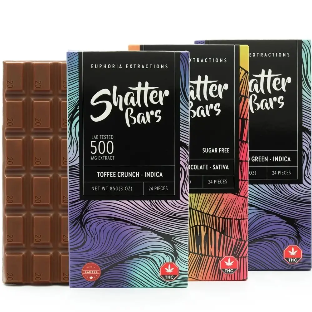 500mg Euphoria Shatter Bar $40