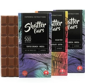 500mg Euphoria Shatter Bar $40