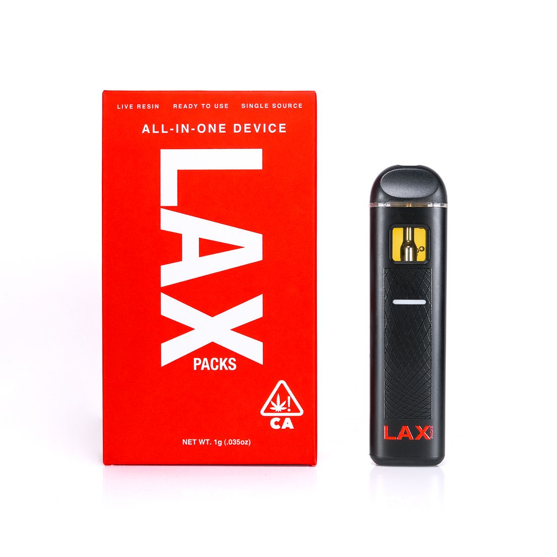 LAX Packs - AIO - 1g Live Resin - Bubblegum Gelato
