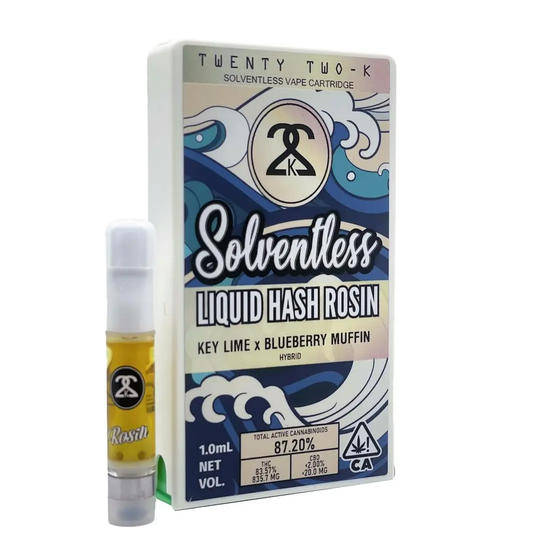 22K - Key Lime x Blueberry Muffin Liquid Rosin Cartridge - 1.0g
