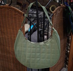 Apparel - Purse Handbag Quilted Light Green