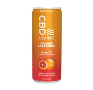 CBD Living 30mg CBD Sparkling Water - Orange Grapefruit