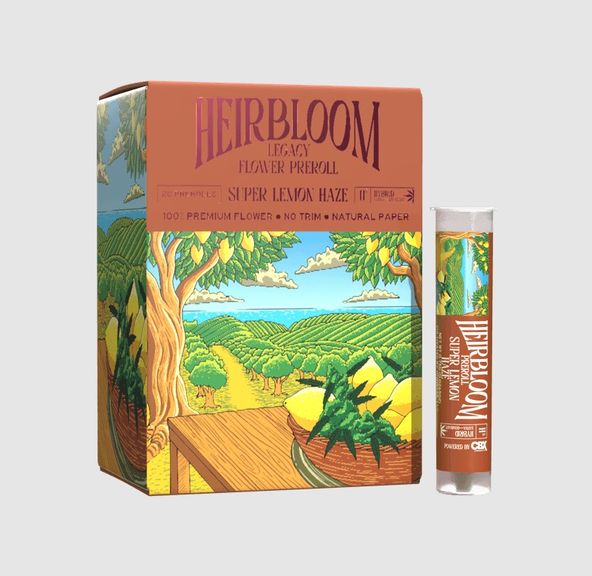 Heirbloom by CBX- Super Lemon Haze Preroll 0.75g (S)