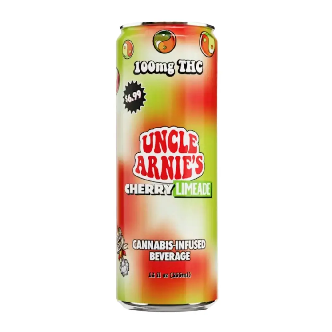 Uncle Arnie's Canned Beverage Cherry Limeade 100mg