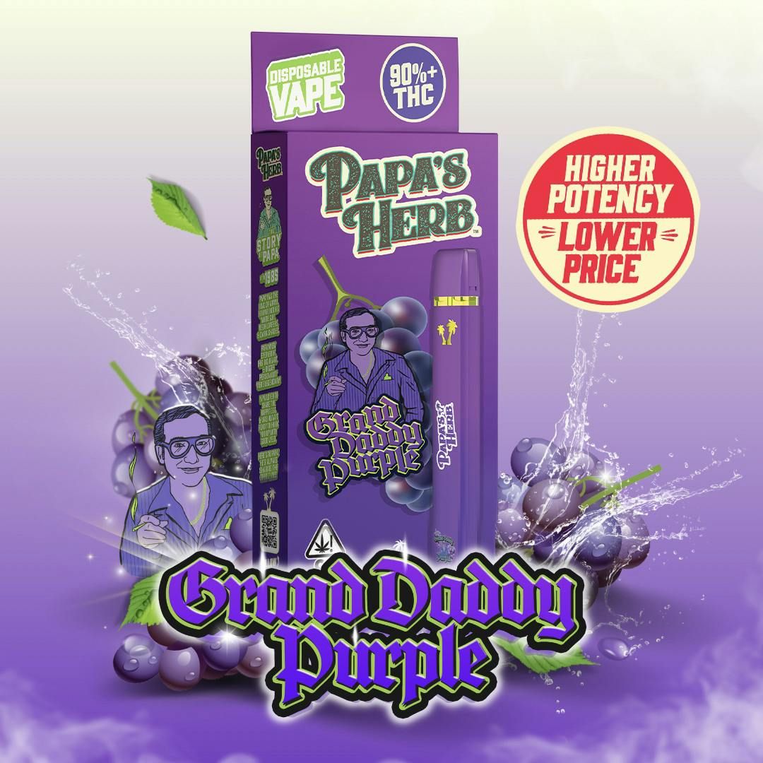 Papa's Herb - AIO Vape - 1g - Granddaddy Purple