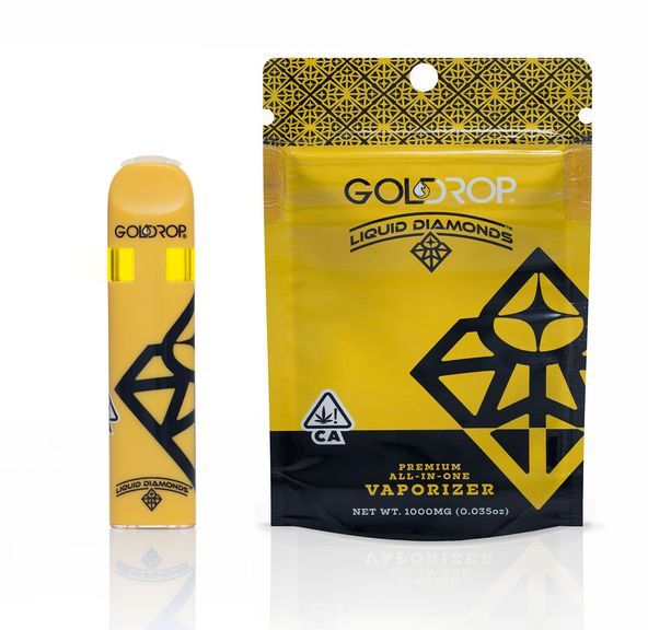 Gold Drop - Granddaddy Purple Liquid Diamonds Disposable Vape 1g