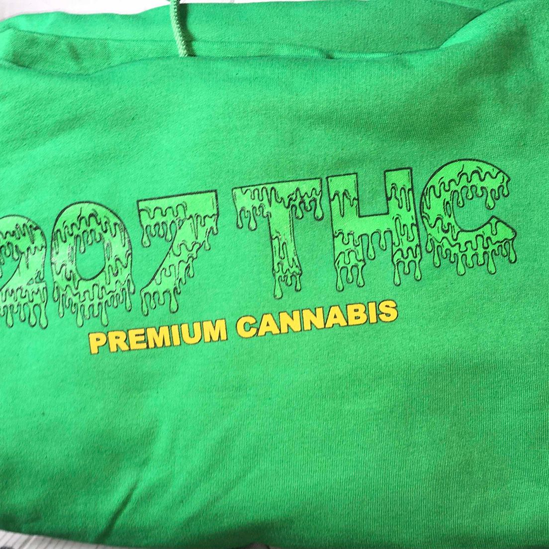 207THC Green hoodies