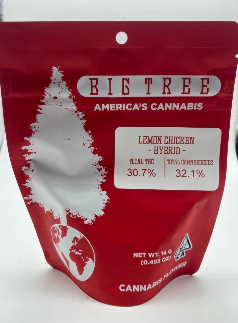 Lemon Chicken (hybrid) - 14g Flower (THC 30%) by Big Tree **Buy 2 for $90**