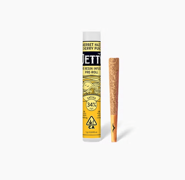 Jetty Live Resin Infused Pre-Roll Sherbet Haze x Cherry Punch 1g