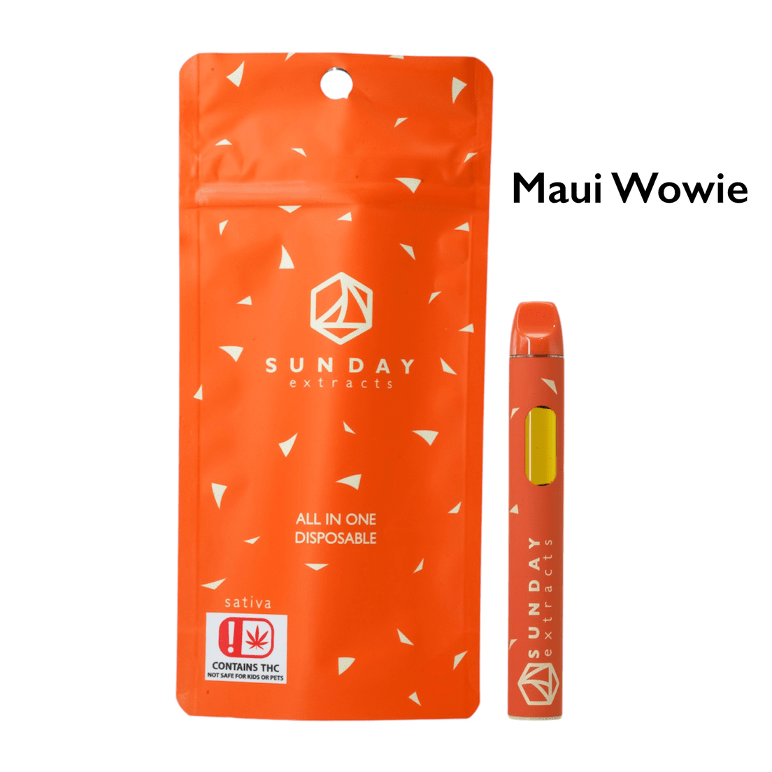 SUNDAY EXTRACTS MAUI WOWIE DISPOSABLE 2G