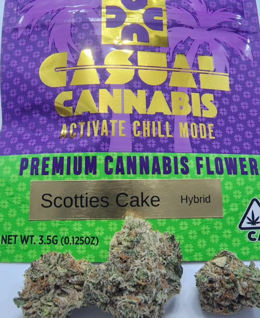 B. Casual Cannabis 3.5g Flower - Quality 8.5/10 - Scotties Cake