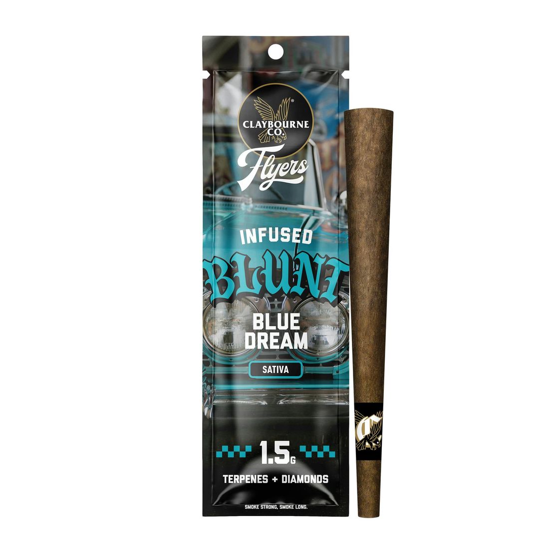 Claybourne Co. - Flyers Infused Blunt - 1.5g - Blue Dream