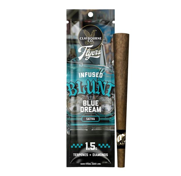 Claybourne Co. - Flyers Infused Blunt - 1.5g - Blue Dream