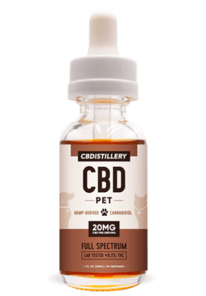 CBDistillery Pet Tincture 20MG Full Spectrum
