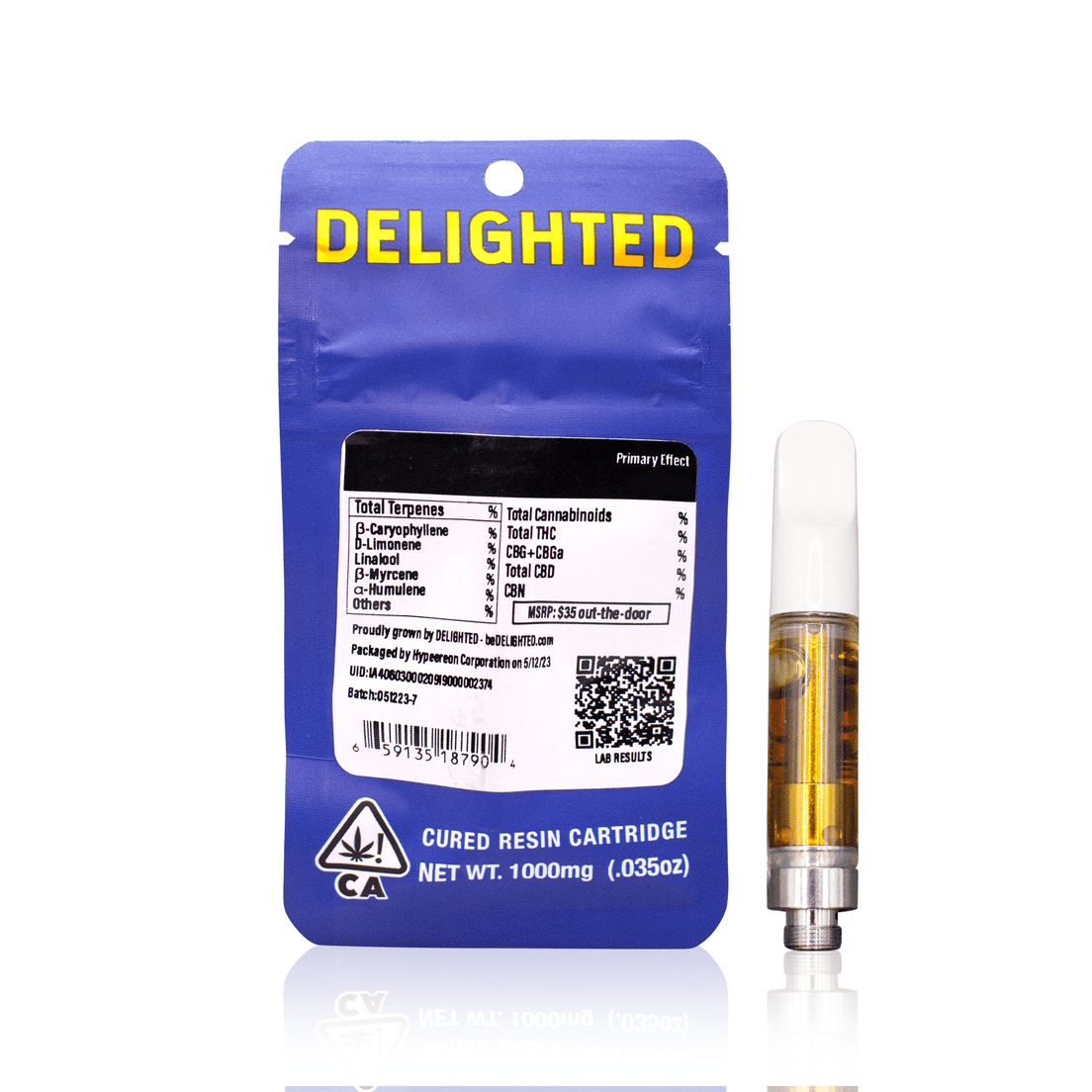 Delighted - ZC3 Cured Resin Cartridge 1g