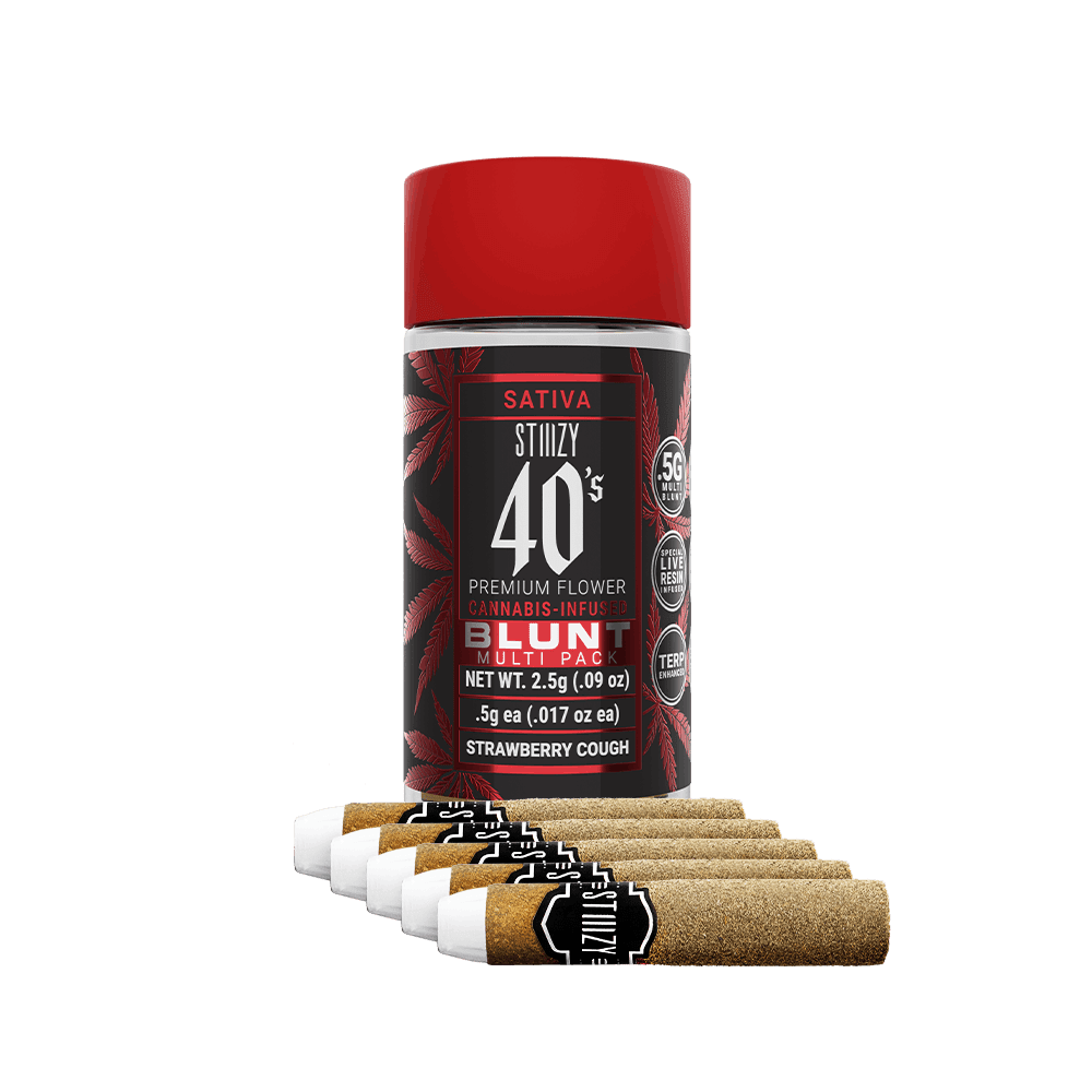 Stiiizy 40's 5pk Blunt Strawberry Cough $26
