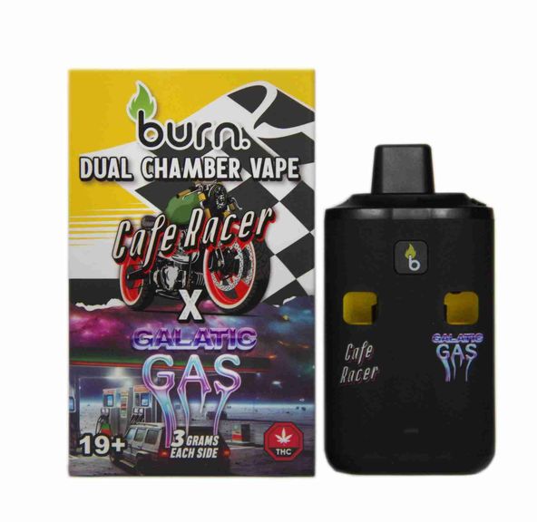 6 Gram Dual Chamber Burn Disposable – Cafe Racer + Galactic Gas (3+3 Gram)
