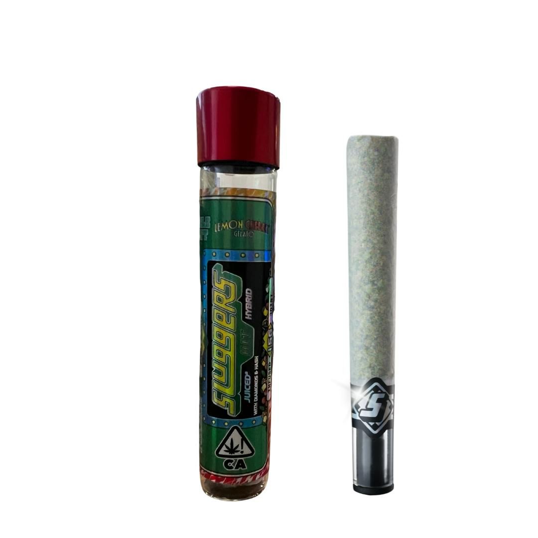 Sluggers Lemon Cherry Gelato 1.5g Diamond Infused Joint 40.2%
