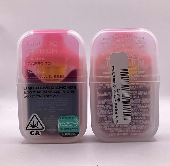 Boutiq - Disposable - Switch - Cafecito x Yellow Diesel - 2g