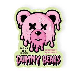 200mg Strawberry Watermelon THC Dummy Bears