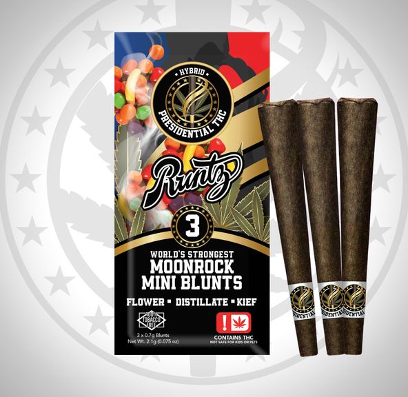 Presidential Moonroock Mini Blunts 3pk (Runtz)