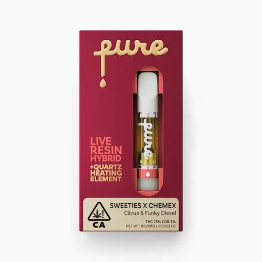 Pure- Sweeties X Chemex Live Resin Cartridge 1g (H)