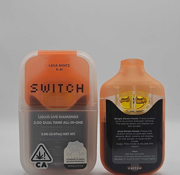 Boutiq Switch / Glow - Disposable - Lava Mintz x X-41 - 2G